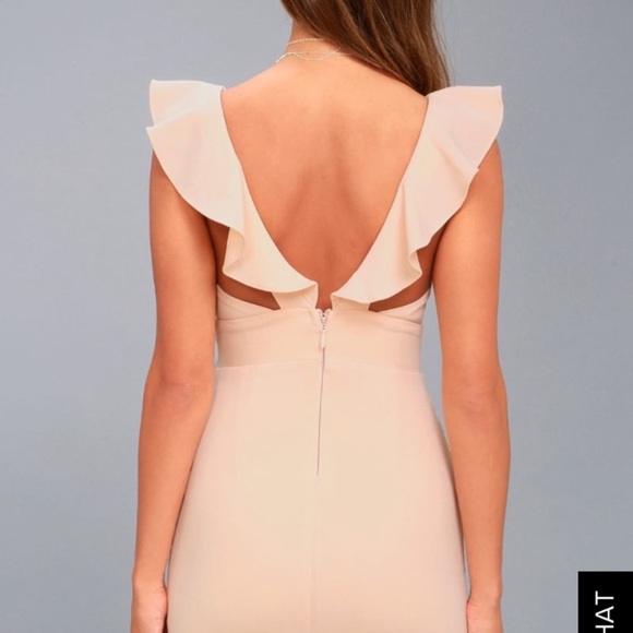 EUC Lulus Good Life Blush Bodycon Dress Medium - Picture 4 of 8